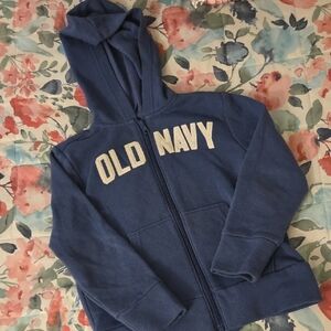 Old Navy Kids Navy Blue Zip-Up Hoodie